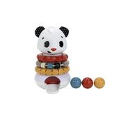 Tiny Love Jouet électronique empilable, lumières et sons, anneaux avec hochets, 3 boules colorées, entonnoir, oreilles bruissantes, mode silencieux, jouet sensoriel, Tiny Rockers