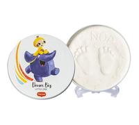 Tiny Love Magic Box Round, Empreinte main pied bebe, Testé dermatologiquement, Kit Argile, Cadeau personnalisé Bebe, Tiny Creations