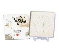 Tiny Love Magic Box Square, Memory Box, Empreinte main pied bebe, Coffret bebe garçon fille, Testé dermatologiquement, Kit Argile, Cadeau personnalisé Bebe, Decoration chambre bebe, Tiny Creations