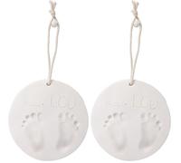 Tiny Love Pure Print, Kit Décoration Argile, Kit Empreinte Main Pied Bebe, Testé Dermatologiquement, Tout-en-Un, Souvenirs Créatifs, Tiny Creations (Lot de 2)