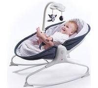 Tiny Love Rocker, 0+ Mois, Jusqu'à 9 kg, Transat Bebe Balancelle, avec Jouet Musical, De la Naissance à 9 kg, Magical Tales, Denim