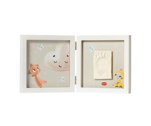Tiny Love Simple Photo Frame, Empreinte Pied Main Bebe, Kit Argile Photo Bebe, Souvenir Nouveau-né Personnalisé, Testé Dermatologiquement, Cadeau Naissance, Kit Tout-en-un, Tiny Creations, White