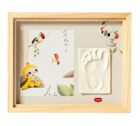 Tiny Love Simple Photo Frame, Empreinte Pied Main Bebe, Kit Argile Photo Bebe, Souvenir Nouveau-né Personnalisé, Testé Dermatologiquement, Cadeau Naissance, Kit Tout-en-un, Tiny Creations, Bois