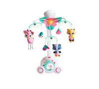 Tiny Love Soothe 'n Groove Mobile, Mobile musical 2-en-1 lit bébé, 0 mois+, boîte à musique portable, Stimulation visuelle, 18 mélodies, 40 minutes de musique continue, Tiny Princess Tales