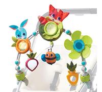 Tiny Love Sunny Stroll Arche d'Activité, Fixation Universelle, Meadow Days | Hochets, Dès la Naissance, Clips Réglables, Compatible avec la Plupart des Poussettes et Landaus