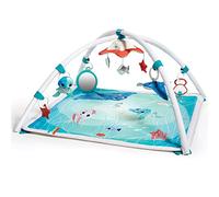 Tiny Love Tapis d'Éveil et Mobile Musical 2 en 1, Tapis d'Éveil Bébé, Tapis d'Éveil musical avec arches ajustables, dès la Naissance, Collection Treasure the Ocean