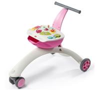 TINY LOVE Tiny Rider 5 en 1, Trotteur et Porteur, Chariot de Marche, Rose