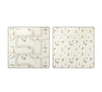 Tiny Love XL Tapis D'éveil Pliable en Mousse, Tapis D'éveil Bébé, 0+ mois, Double-face, Tapis Bébé Pliable & Léger, 150 x 150 cm, Doux & Épais (1 cm), Résistant à L'eau, Facile à Nettoyer, Boho Chic
