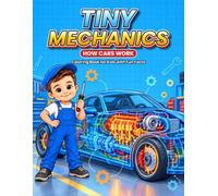 Tiny Mechanics: How Cars Work Coloring Book for Kids 6-12: Engines, Turbos, Brakes & Electric Cars Explained, The Perfect Gift for Little Car Lovers and Future Engineers