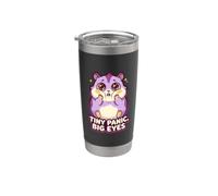 Tiny Panic, Big Eyes Humour Grande Panique Mignon Hamster Drôle Gobelet isotherme en acier inoxydable double paroi