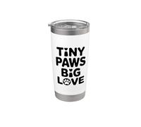 Tiny Paws Big Love Gobelet isotherme en acier inoxydable double paroi
