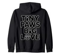 Tiny Paws Big Love Sweat à Capuche