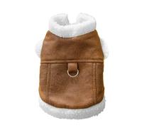 Tiny Pet Jacket - Pull chaud pour chiot - Avec fente en lin - Gilet isolé - Intérieur en peluche - Couverture douce - Construction flexible - Protection hivernale pour chiens sensibles dans les