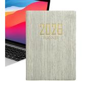 Tiny Planner A7 - Carnet de poche version anglaise pour planification quotidienne | Couverture en cuir synthétique avec papier de 365 jours, définition d'objectifs, organiseur de planning, suivi