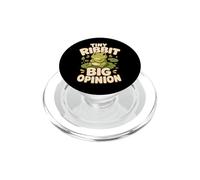 Tiny Ribbit Big Opinion Humour Animal PopSockets PopGrip pour MagSafe