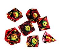 Tiny Role-Playing Dice Set, Table Game Tiny Dice Set, Role-Playing Dice, Dice & Accessories Unique Liquid Core Design Small Polyhedral Polyhedral Dice for Men and Women Gamers