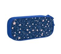 Tiny Star - Grande trousse à crayons pour garçons et filles Motif galaxie, rose, 21x5x10.5cm, Trousse de maquillage