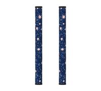 Tiny Star Lot de 2 housses de poignée de porte de réfrigérateur, micro-ondes, four, lave-vaisselle Motif galaxie