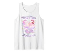 Tiny Steps Big Dreams Adorable Poulet esthétique et motivant Débardeur