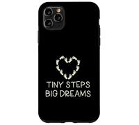 Tiny Steps Big Dreams Vêtement de Famille pour Enfant Motif cœur Coque pour iPhone 11 Pro Max
