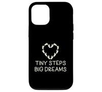 Tiny Steps Big Dreams Vêtement de Famille pour Enfant Motif cœur Coque pour iPhone 12/12 Pro