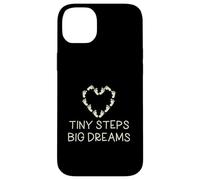 Tiny Steps Big Dreams Vêtement de Famille pour Enfant Motif cœur Coque pour iPhone 14 Plus