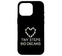 Tiny Steps Big Dreams Vêtement de Famille pour Enfant Motif cœur Coque pour iPhone 16 Pro
