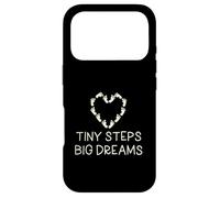 Tiny Steps Big Dreams Vêtement de Famille pour Enfant Motif cœur Coque pour iPhone 17 Pro
