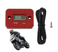 Tiny Tach Tachometer - LCD Digital Hour Meter With Wires | Waterproof High Voltage Generator Timer | Engine RPM Hour Counter For Lawn Tondeuse Snowmobile Marine Boat ATV Bike Pressure Washer