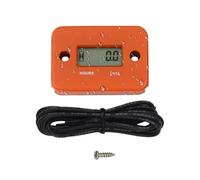 Tiny Tach Tachymètre - LCD Digital Hour Meter With Wires | Minuterie de générateur haute tension étanche | Moteur RPM Compteur d'heures pour Lawn Mower Mobile à neige Marine Bateau ATV Bike Pressure