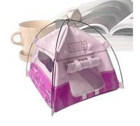 Tiny Tent - Inspires Creative Pretend Play | 1:12 Scale Play Tent Model Photography Prop | For Children Boys Girls Doll Diorama, Home Outdoor Garden Camping Decor Cloth 17x17cm