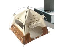 Tiny Tent - Inspires Creative Pretend Play | 1:12 Scale Play Tent Model Photography Prop | For Children Boys Girls Doll Diorama, Home Outdoor Garden Camping Decor Cloth 17x17cm