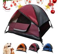 Tiny Tent-Mini Tent for Pets, Mini Display Tent with Zipper Door, Portable Waterproof Breathable Mini Cat Tent Outdoor, Large Cave Bed for Puppy & Cats Animals Sun Canopy for Camping (Red)