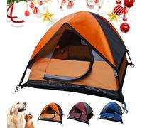 Tiny Tent-Mini Tent for Pets, Mini Display Tent with Zipper Door, Portable Waterproof Breathable Mini Cat Tent Outdoor, Large Cave Bed for Puppy & Cats Animals Sun Canopy for Camping (Orange)