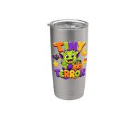 Tiny Terror, joli monstre d'Halloween pour enfants Gobelet isotherme en acier inoxydable double paroi