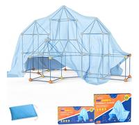 Tiny Thinkers Kit de Construction Fort XL - 191 Pièces - INCL. Sac de Rangement & E-Book - Tente de Jeu Enfant - Jouet Éducatif STEM - Jeu de Construction - Construire Une Cabane