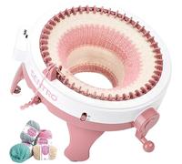 Tiny Thinkers Machine à Tricoter Sentro XL, Tricotin Circulaire 48 Aiguilles, Jusqu’à 10x Plus Rapide que le Tricot Manuel, Kit Complet avec Laine, Accessoires & E-Book, Pour Débutants & Confirmés