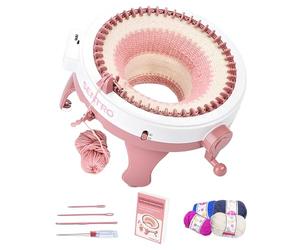 Tiny Thinkers Machine à Tricoter Sentro XL, Tricotin Circulaire 48 Aiguilles, Jusqu’à 10x Plus Rapide que le Tricot Manuel, Kit Complet avec Laine, Accessoires & E-Book, Pour Débutants & Confirmés
