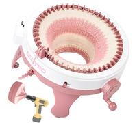 Tiny Thinkers Sentro Machine à Tricoter XL - Avec Adaptateur & E-Book - Tricotin Mécanique 48 Aiguilles - Jusqu’à 20x Plus Rapide - Kit Tricot Complet Débutants & Confirmés