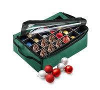 TINY TIM TOTES 83-DT5575 Premium Boîte de rangement pour 48 décorations de Noël Vert