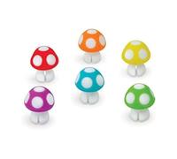 Tiny Toadstools Marqueurs pour boisson, 1 inch, Plastique, Sans pierre précieuse