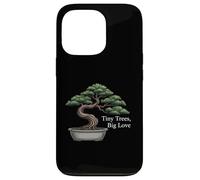 Tiny Trees Big Love Bonsai Tree Plant Lover Art Coque pour iPhone 13 Pro