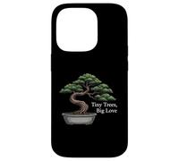 Tiny Trees Big Love Bonsai Tree Plant Lover Art Coque pour iPhone 14 Pro