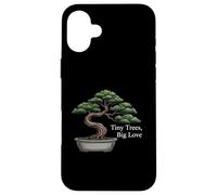 Tiny Trees Big Love Bonsai Tree Plant Lover Art Coque pour iPhone 16 Plus