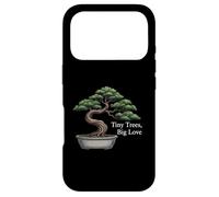 Tiny Trees Big Love Bonsai Tree Plant Lover Art Coque pour iPhone 17 Pro