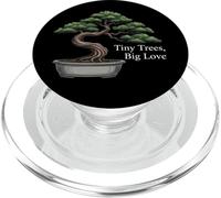Tiny Trees Big Love Bonsai Tree Plant Lover Art PopSockets PopGrip pour MagSafe