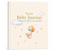 Tiny Trees® Livre de souvenirs pour bébé - Journal souvenir de bébé et album de mémoire de première année - Mon journal de première année pour garçons et filles - Cadeau pour les nouveaux parents