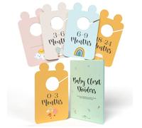 Tiny Trees® Lot de 8 séparateurs de vêtements pour bébé de 0 à 24 mois - Boîte cadeau, multicolore, Taille unique