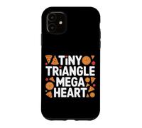 Tiny Triangle, Mega Heart. Cute Pizza Coque pour iPhone 11