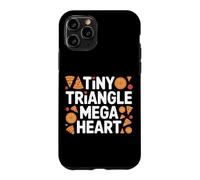 Tiny Triangle, Mega Heart. Cute Pizza Coque pour iPhone 11 Pro